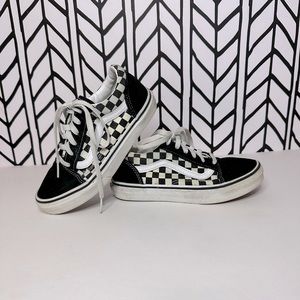 Checkered vans kids size 3